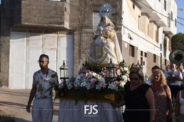 Romería popular, procesión y misa en El Caracol en la despedida de sus fiestas/TA y Francisco Javier Santana.
